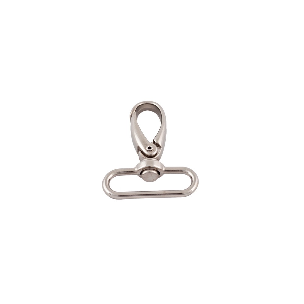 Karabinerhaken 60/40mm nickel-glänzend Karabinerhaken 60/40mm nickel-glänzend