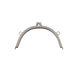 Taschenbügel 086/571/Kroko 16x16cm mit 12mm Ringöse nickel-glänzend