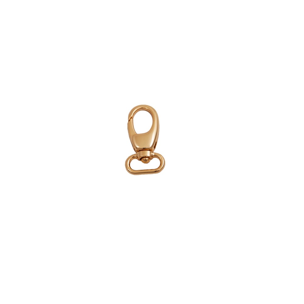Karabinerhaken 42/17mm gold-glänzend Karabinerhaken 42/17mm gold-glänzend