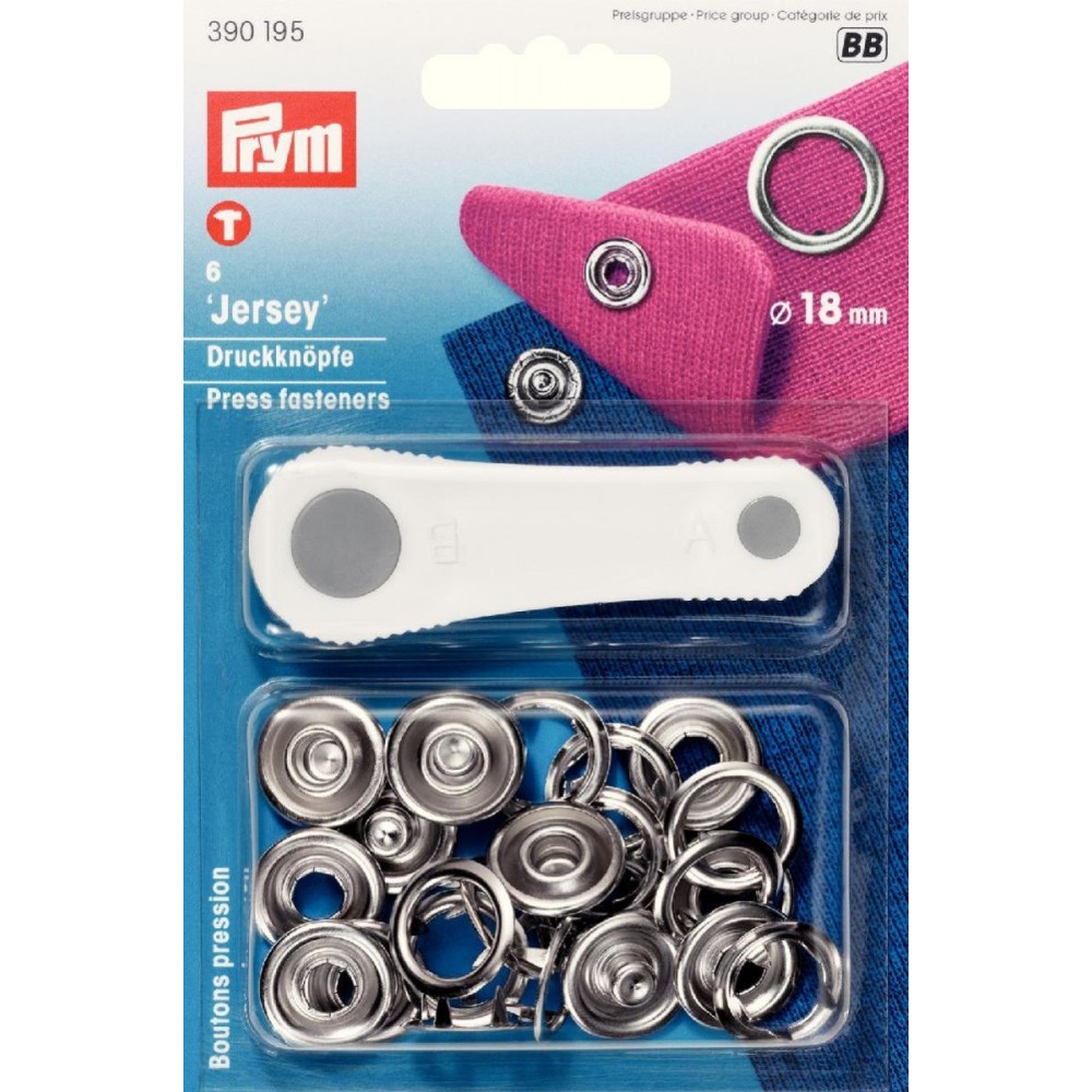 Druckknöpfe für Jersey 18 mm Druckknöpfe für Jersey 18 mm