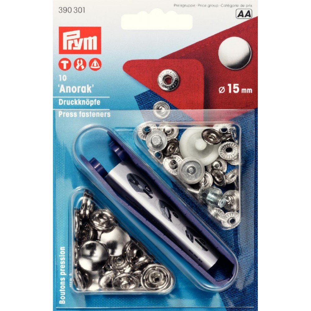 Druckknöpfe für Anorak 15 mm Druckknöpfe für Anorak 15 mm