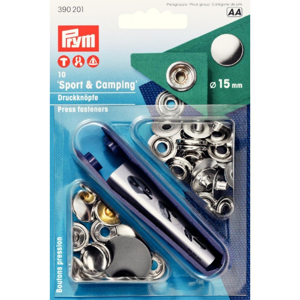 Druckknöpfe extra Stark silber 15 mm Druckknöpfe extra Stark silber 15 mm