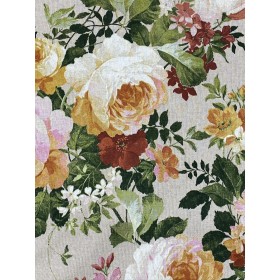 Dekostoff Rosen bunt
