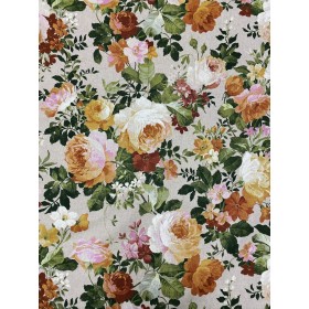 Dekostoff Rosen bunt