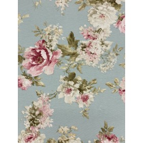 Dekostoff Rosen blau
