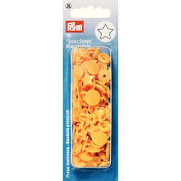 Druckknöpfe Color Snaps 12,4 mm Sternform Gelb