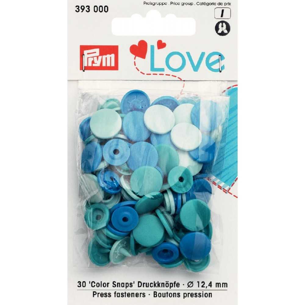 Druckknöpfe Color Snaps 12,4 mm in Mint Türkis Blau Druckknöpfe Color Snaps 12,4 mm in Mint Türkis Blau