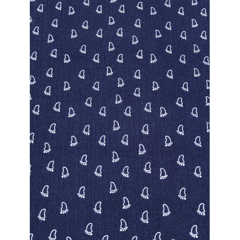 Dunkelblauer baumwollstoff