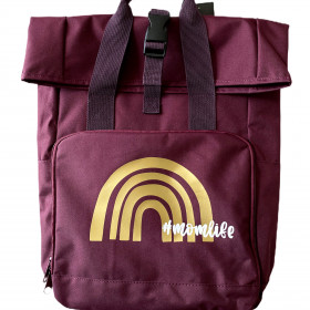 Rucksack Momlife weinrot