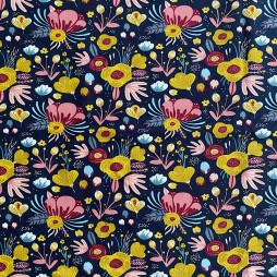 Baumwolljersey digital Prints - florale Muster - jetzt online kaufen bei Clip&Clutch - Versand ab 2€.