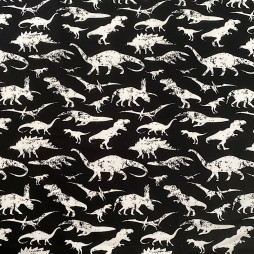 Dinosaurier Stoff | French Terry Sommersweat ab 2€ Versandkosten