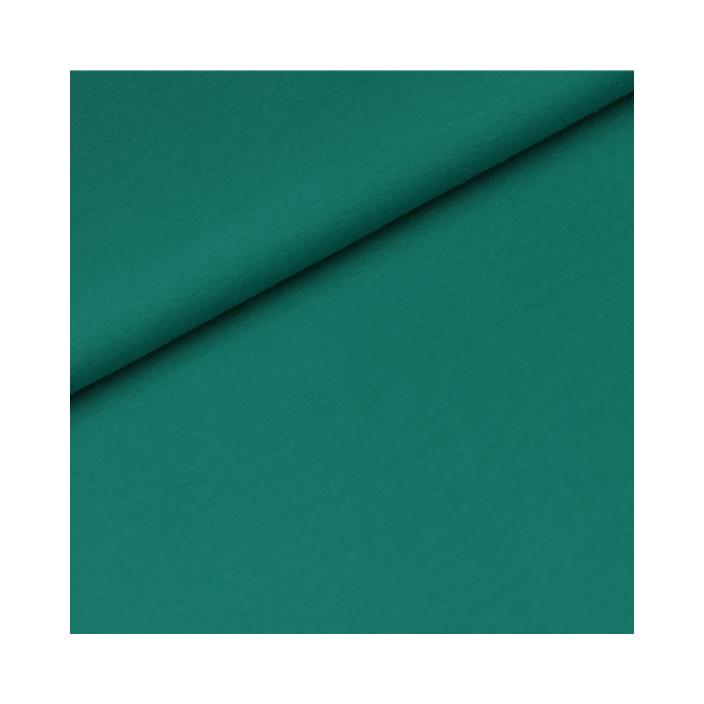 Smaragd - hochwertiger Baumwolljersey mit Elastan | 69 Farben