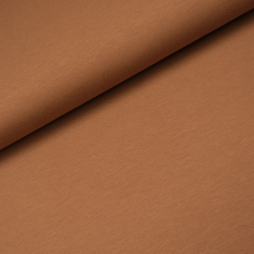 Kaffee Dunkel - hochwertiger Baumwolljersey mit Elastan | 69 Farben