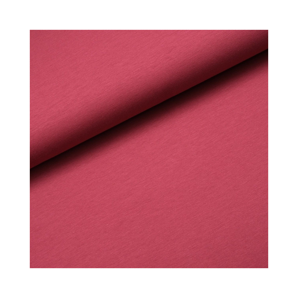 Bordeauxrot - hochwertiger Baumwolljersey mit Elastan | 69 Farben