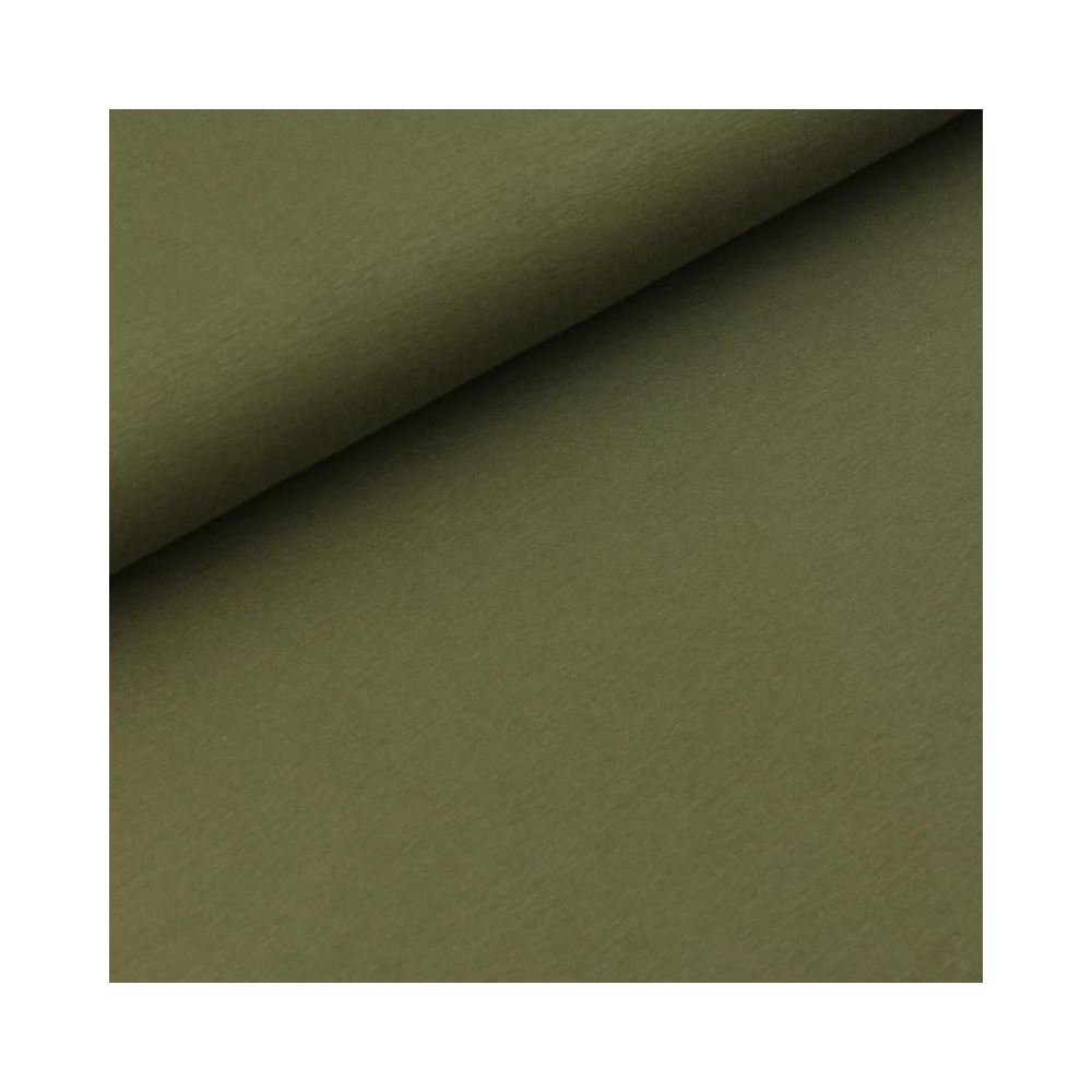Army - hochwertiger Baumwolljersey mit Elastan | 69 Farben