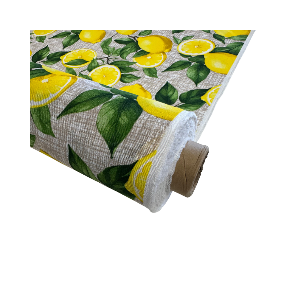 Dekostoff Baumwolle Zitrone
