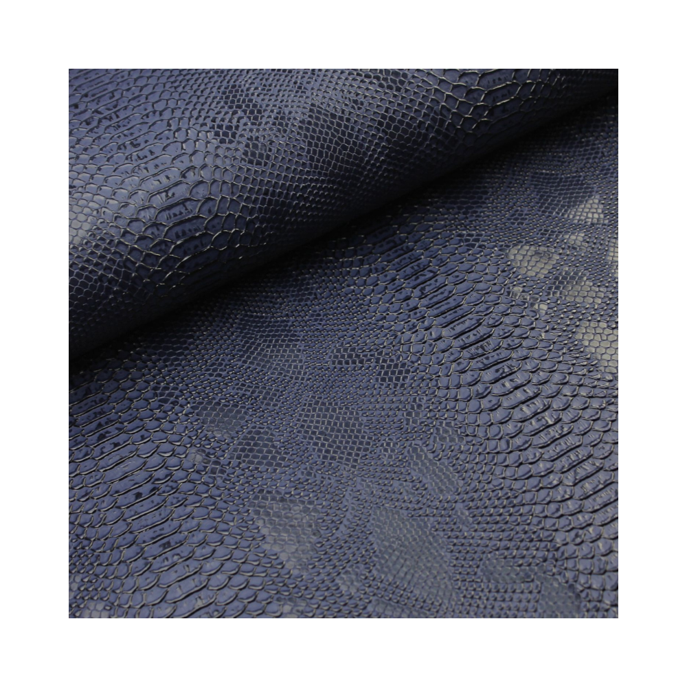Kunstleder Schlangenimitat Navy Kunstleder Schlangenimitat Navy