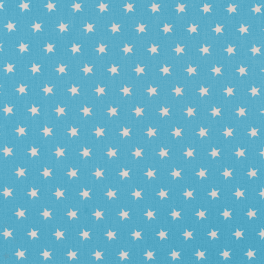 ⭐ Sternenstoff Blau-Weiß – Baumwolle, Oeko-Tex ⭐