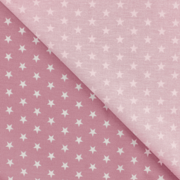 Baumwoll-Popeline Minimals „daisy“ Star Altrosa-White | Oeko-Tex Stoff