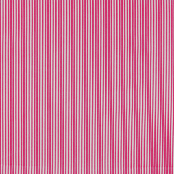 Baumwoll-Popeline Stripes Fuchsia-Weiß | Oeko-Tex Baumwollstoff