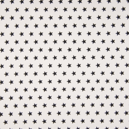 Baumwoll-Popeline Minimals „daisy“ Weiß-Schwarz | Oeko-Tex Stoff