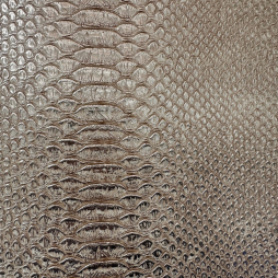 Schlangenlederimitat Bronze metallic
