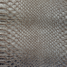 Kunstleder Schlangenimitat Metallic Bronze | Hochwertiges Metallic Kunstleder