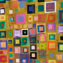 Deko- & Canvasstoff „Bunte Quadrate“ | Moderner Stoff in kräftigen Farben