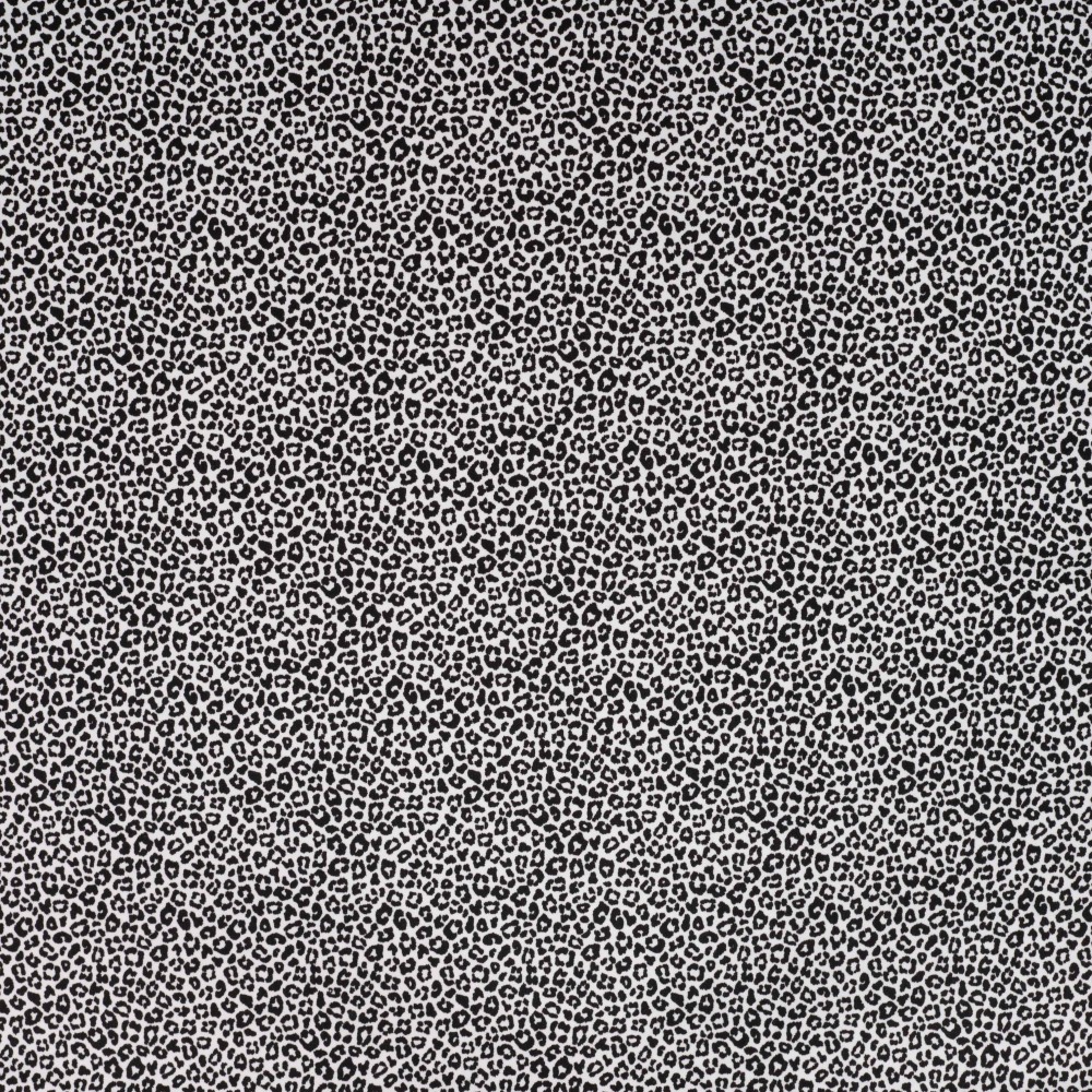 Leopardenmuster Jersey Ecru | Oeko-Tex | Weicher Baumwoll-Jersey