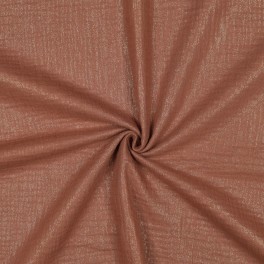 Musselin Stoff Cognac – Baumwolle ab 50 cm