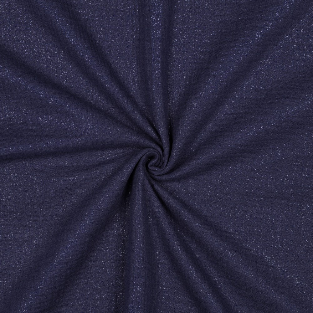 Musselin Stoff Dunkelblau – Baumwolle ab 50 cm