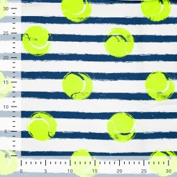 French Terry Neon Tennis | Kinderstoff | qjutie Box Edition 3
