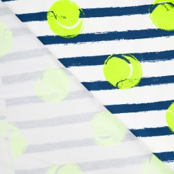 French Terry Neon Tennis | Kinderstoff | qjutie Box Edition 3
